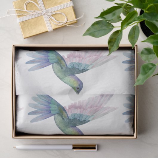 Tropical Bird Series: Hummingbird Design 2 Seidenpapier (Geschenk)
