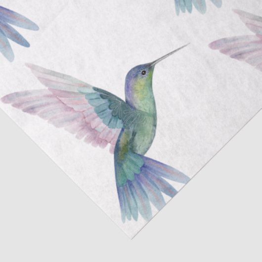 Tropical Bird Series: Hummingbird Design 2 Seidenpapier (Ausschnitt)