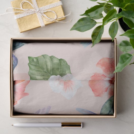 Tropical Bird Series: Hummingbird Design 4 Seidenpapier (Geschenk)