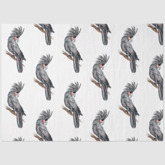 Tropical Bird Series: Palm Parrot Design 2 Seidenpapier (Vorderseite)