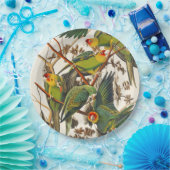Tropical bird unique paper plates pappteller (Party)