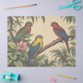 Tropical Birds Bold Illustration Seidenpapier (Basteln)