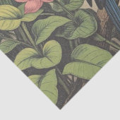 Tropical Birds Bold Illustration Seidenpapier (Detail)