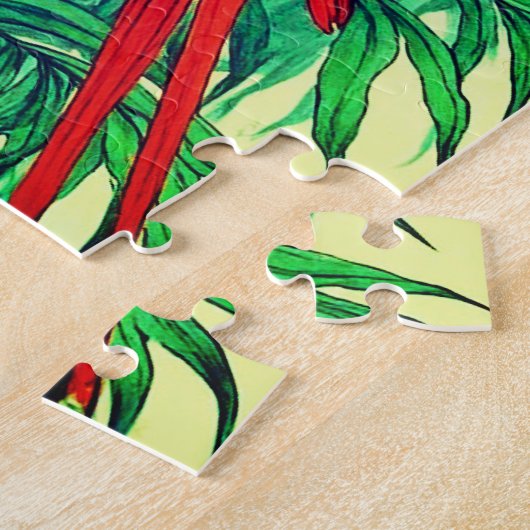 Tropical Birds Botanical Illustration Puzzle (Seite)