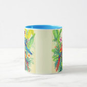 Tropical Birds Botanical Illustration Tasse (Zentrum)