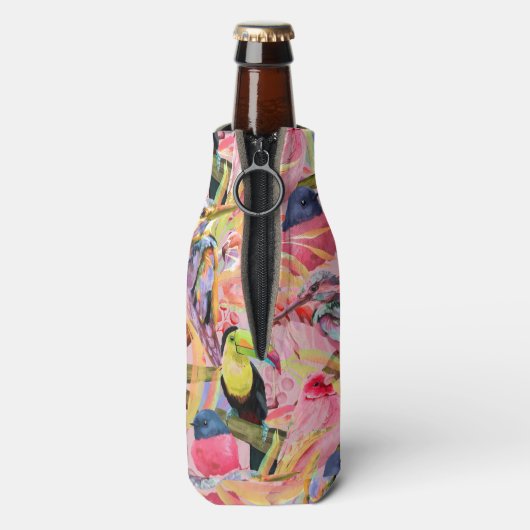 Tropical Birds Flaschenkühler (Flasche Rückseite)