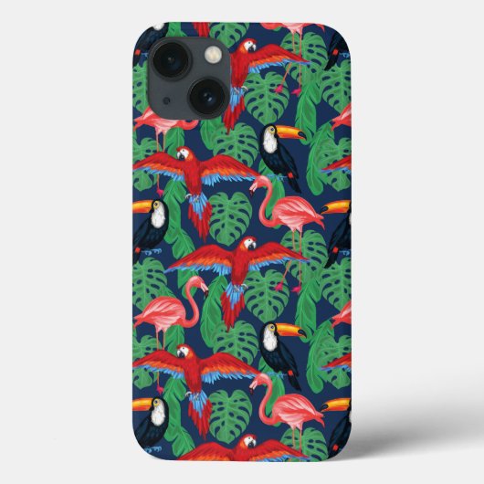 Tropical Birds in Bright Colors Case-Mate iPhone Hülle (Rückseite)