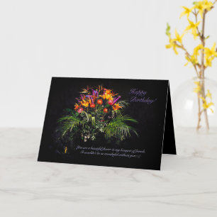 Tropical Birthday Bouquet - Faltkarte Karte