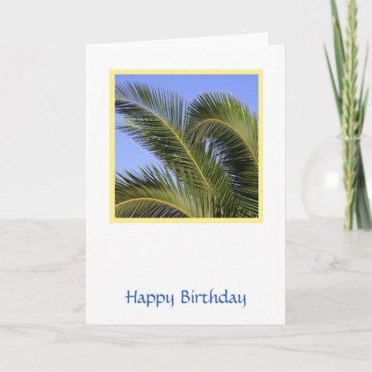 Tropical Birthday Card Karte (Vorderseite)