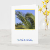 Tropical Birthday Card Karte (Gelbe Blume)