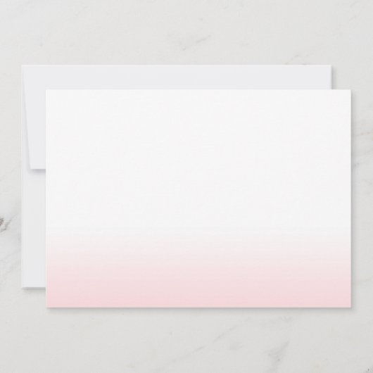 Tropical Birthday Danke, Card Luau Flamingo Dankeskarte (Rückseite)