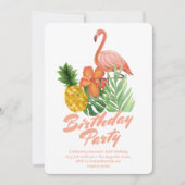 Tropical Birthday Party Einladung (Vorderseite)