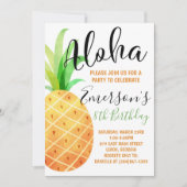 Tropical Birthday Party Invitation Einladung (Vorderseite)