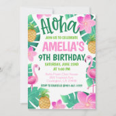 Tropical Birthday Party Invitation Einladung (Vorderseite)