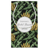 Tropical Black Banana Blätter Bachelorette Kleine Geschenktüte (Rückseite)