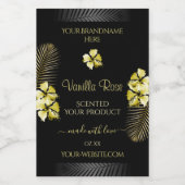 Tropical Black Gold Product Label Hawaiianische Bl Lebensmitteletikett (Einzelnes Label)