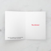 Tropical Black Lab Santa Seagull Weihnachtskarte Dankeskarte (Innenseite)