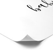 Tropical Blätter Baby Dusche Willkommenspender Poster (Ecke)