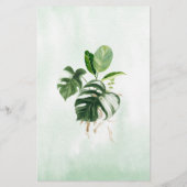 Tropical Blätter Baby Shower Baby Name Race Game (Rückseite)