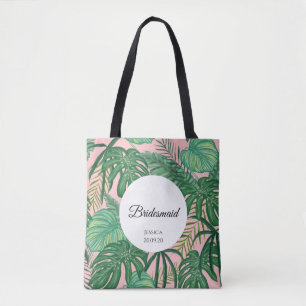 Tropical Blätter Beach Wedding Bridesmaid Tote Bag Tasche