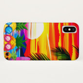TROPICAL BLISS FOR PINEAPPLES FAMILY Case-Mate iPhone HÜLLE (Rückseite (Horizontal))