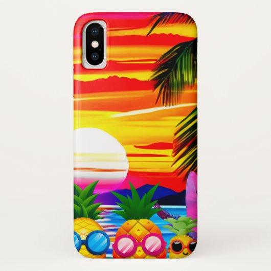 TROPICAL BLISS FOR PINEAPPLES FAMILY Case-Mate iPhone HÜLLE (Rückseite)