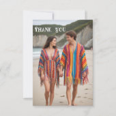 Tropical Bliss Wedding Dankeschön Karten (Vorderseite)