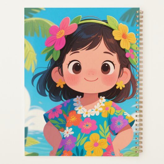 Tropical Bloom Dreams Planner Planer (Rückseite)