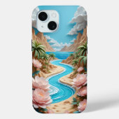 Tropical Bloom River iPhone / iPad Gehäuse Case-Mate iPhone Hülle (Rückseite)