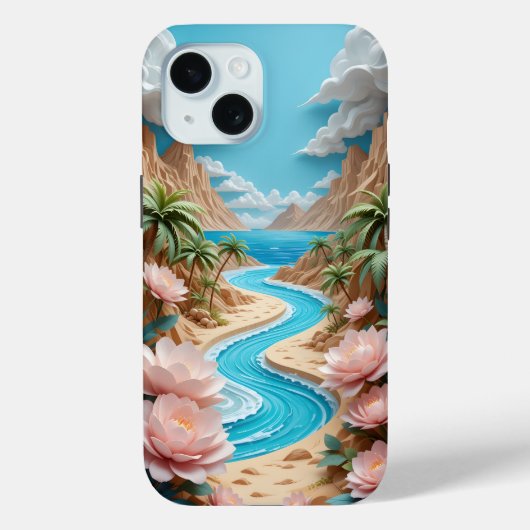 Tropical Bloom River iPhone / iPad Gehäuse Case-Mate iPhone Hülle (Rückseite)