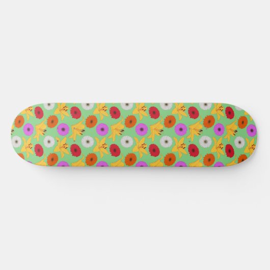 Tropical Blossom Skateboard (Horizontal)