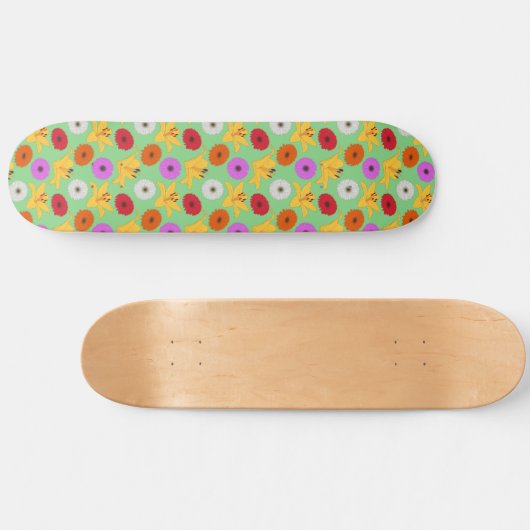 Tropical Blossom Skateboard (Horizontal)