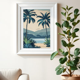 Tropical Blue 1 Print Fotodruck