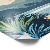Tropical Blue 1 Print Fotodruck (Ecke)