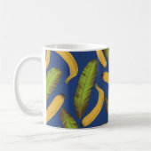 Tropical Blue Banana Leaf Muster Kaffeetasse (Links)