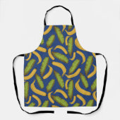 Tropical Blue Banana Leaf Muster Schürze (Vorderseite)