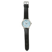 Tropical Blue Beach Blume Armbanduhr (Flach)