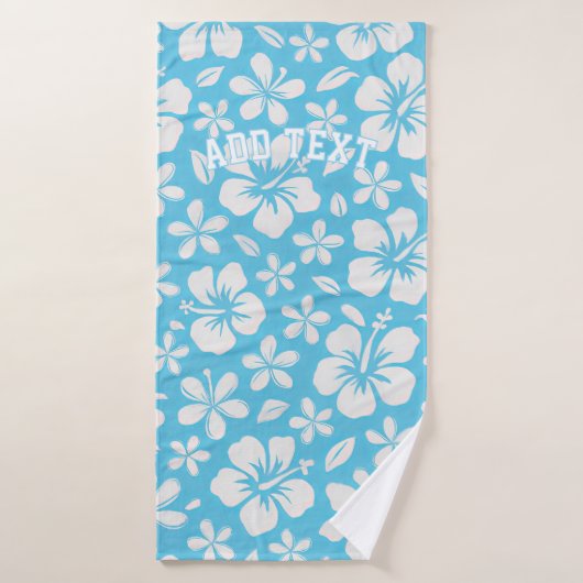 Tropical Blue Beach Blume Badehandtuch (Badehandtuch)