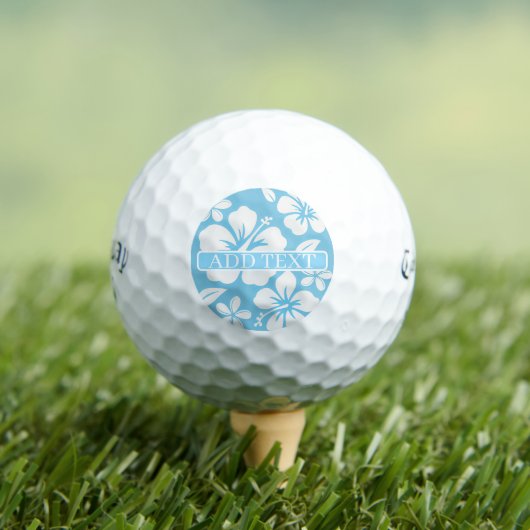 Tropical Blue Beach Blume Golfball (Insitu T-Shirt)