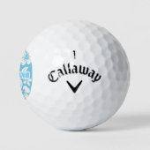 Tropical Blue Beach Blume Golfball (Logo)