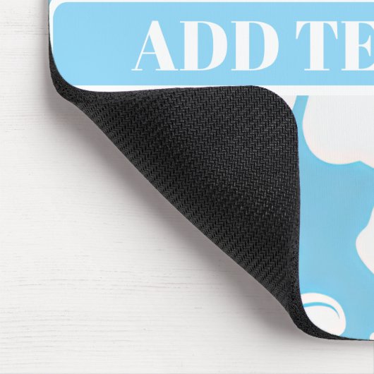 Tropical Blue Beach Blume Mousepad (Ecke)