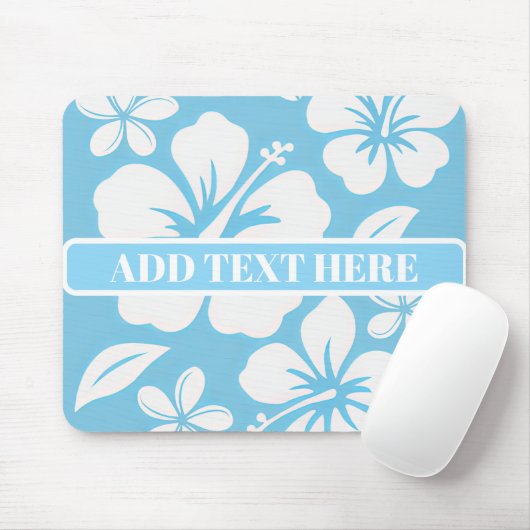 Tropical Blue Beach Blume Mousepad (Mit Mouse)