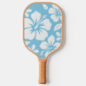 Tropical Blue Beach Blume Pickleball Schläger (Rückseite)