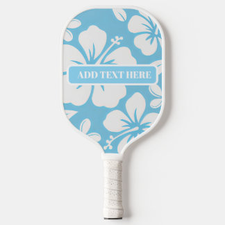 Tropical Blue Beach Blume Pickleball Schläger
