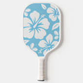 Tropical Blue Beach Blume Pickleball Schläger (Rückseite)