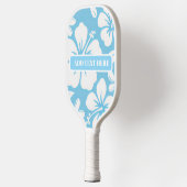 Tropical Blue Beach Blume Pickleball Schläger (Links)
