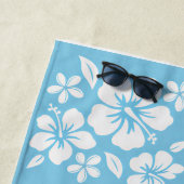 Tropical Blue Beach Blume Strandtuch (Beispiel)