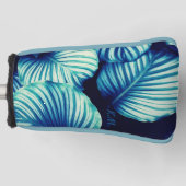 Tropical Blue Blätter Golf Headcover (Vorderseite)