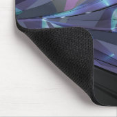 Tropical Blue Blätter in gedämpftem Licht Mousepad (Ecke)