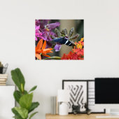 Tropical Blue Butterfly Poster (Heimbüro)